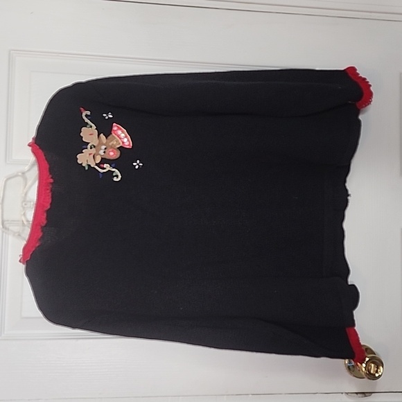 Tiara international 2003 reindeer holiday sweater cardigan - Picture 5 of 6